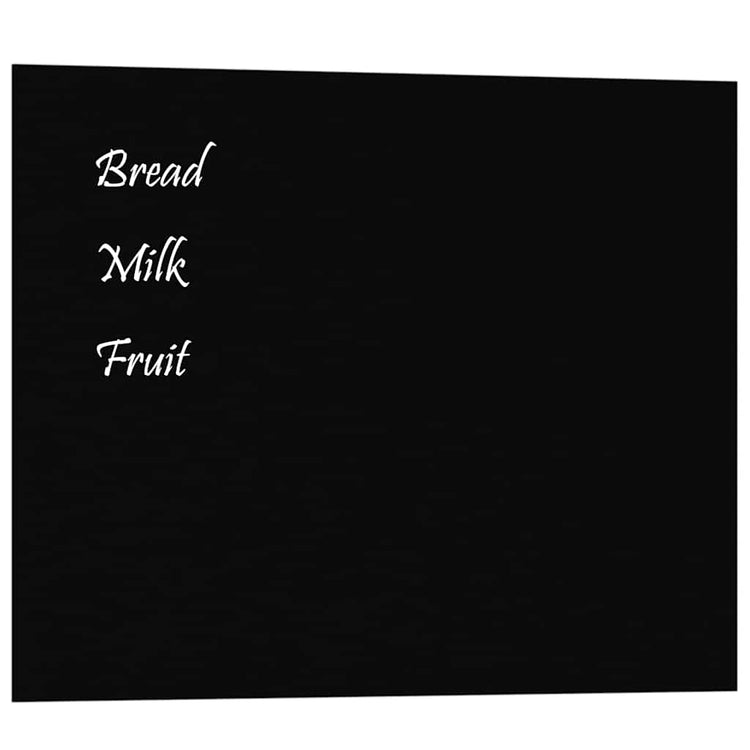 VIDAXL -Magnetplatte für die Wand 50 x 40 cm gehärtetes Glas schwarz