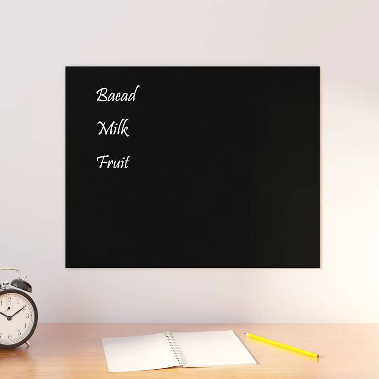 VIDAXL -Magnetplatte für die Wand 50 x 40 cm gehärtetes Glas schwarz