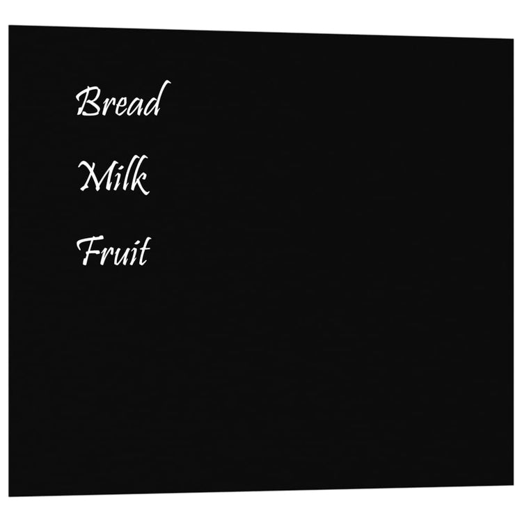 VIDAXL -Magnetplatte für die Wand 60x50 cm gehärtetes Glas schwarz