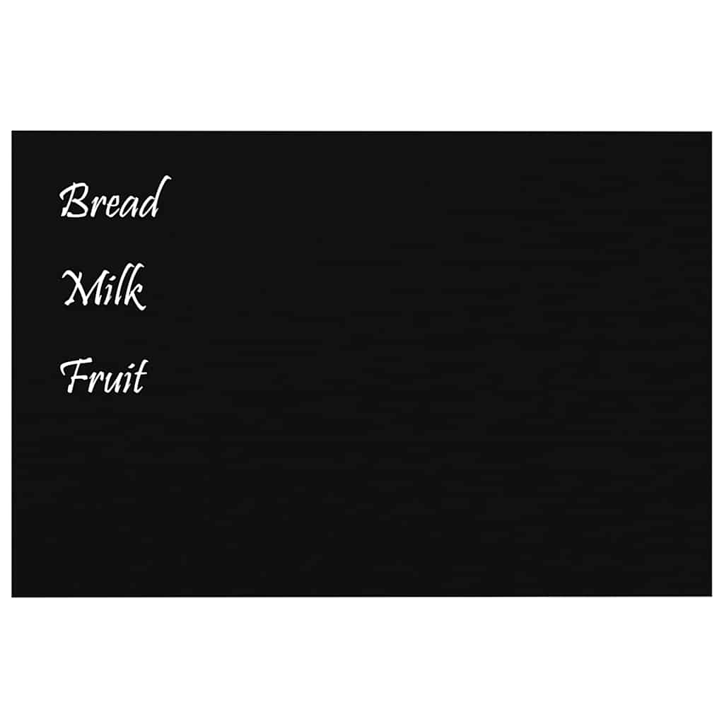 Vidaxx Magnettafel zur Wandmontage 60x40 cm Hartglas schwarz