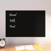 Vidaxx Magnettafel zur Wandmontage 60x40 cm Hartglas schwarz