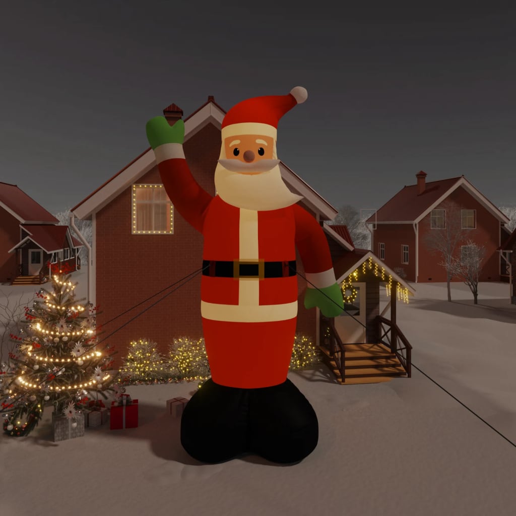 Vidaxl Santa mit LED -Beleuchtung aufblasbar 820 cm