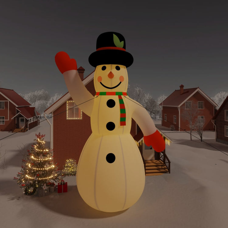 Vidaxl Snowman mit LEDs aufblasbar 1000 cm