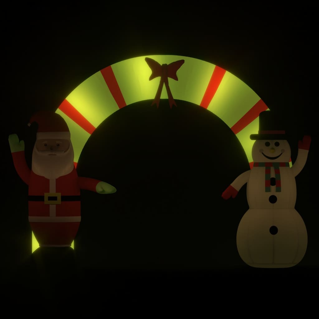 Vidaxl Weihnachtsbogen aufblasbar mit LEDs 270 cm
