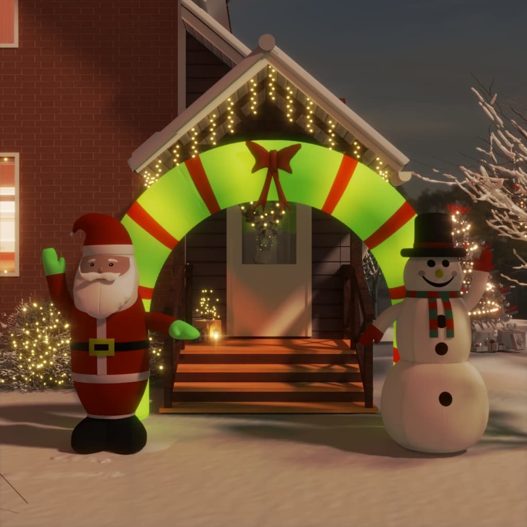 Vidaxl Weihnachtsbogen aufblasbar mit LEDs 270 cm