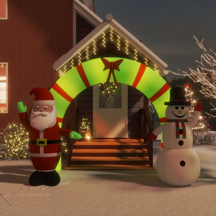 Vidaxl Weihnachtsbogen aufblasbar mit LEDs 270 cm