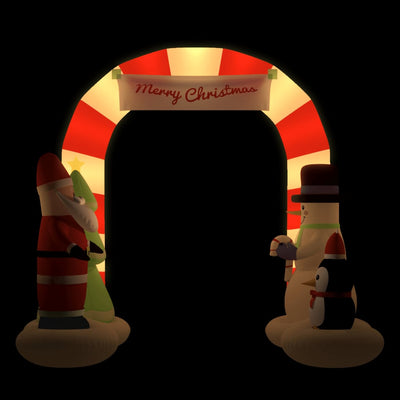 Vidaxl Weihnachtsbogen aufblasbar mit LEDs 260 cm