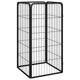 Vidaxl -Hundezwinger 4 Paneele 50 x 100 cm Pulver -Stahlschwarz