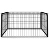 Vidaxl -Hund Kennel 4 Paneele 100x50 cm Pulver -Stahlschwarz