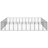 Vidaxl -Hundezwinger 40 Paneele 50 x 100 cm Pulver -Stahlschwarz