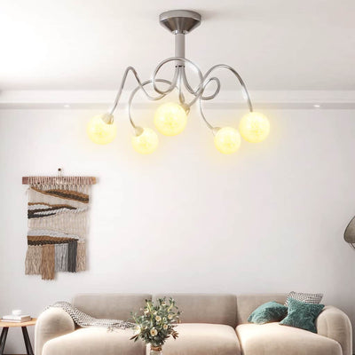 Vidaxl Deckenlampe mit Glaskugeln um 5xG9