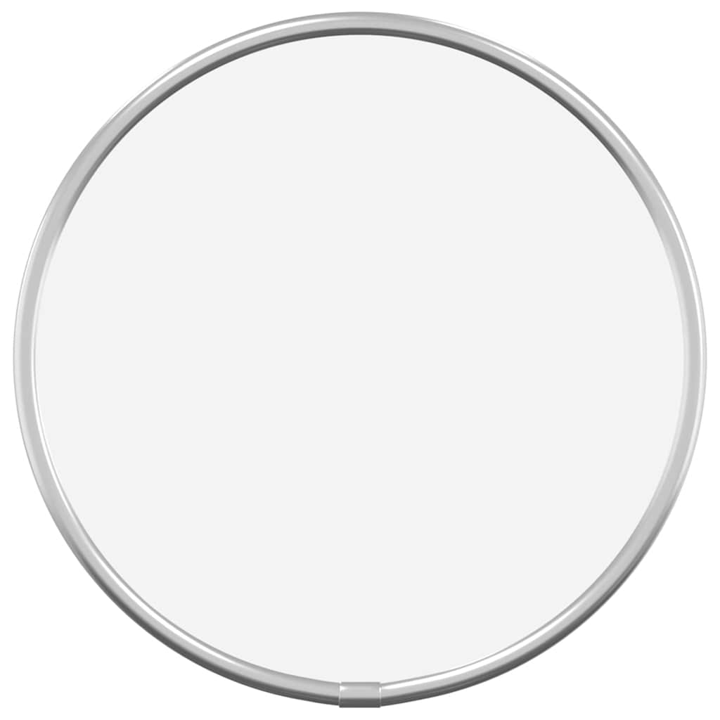 Vidaxl -Wandspiegel um Ø20 cm silberfarben
