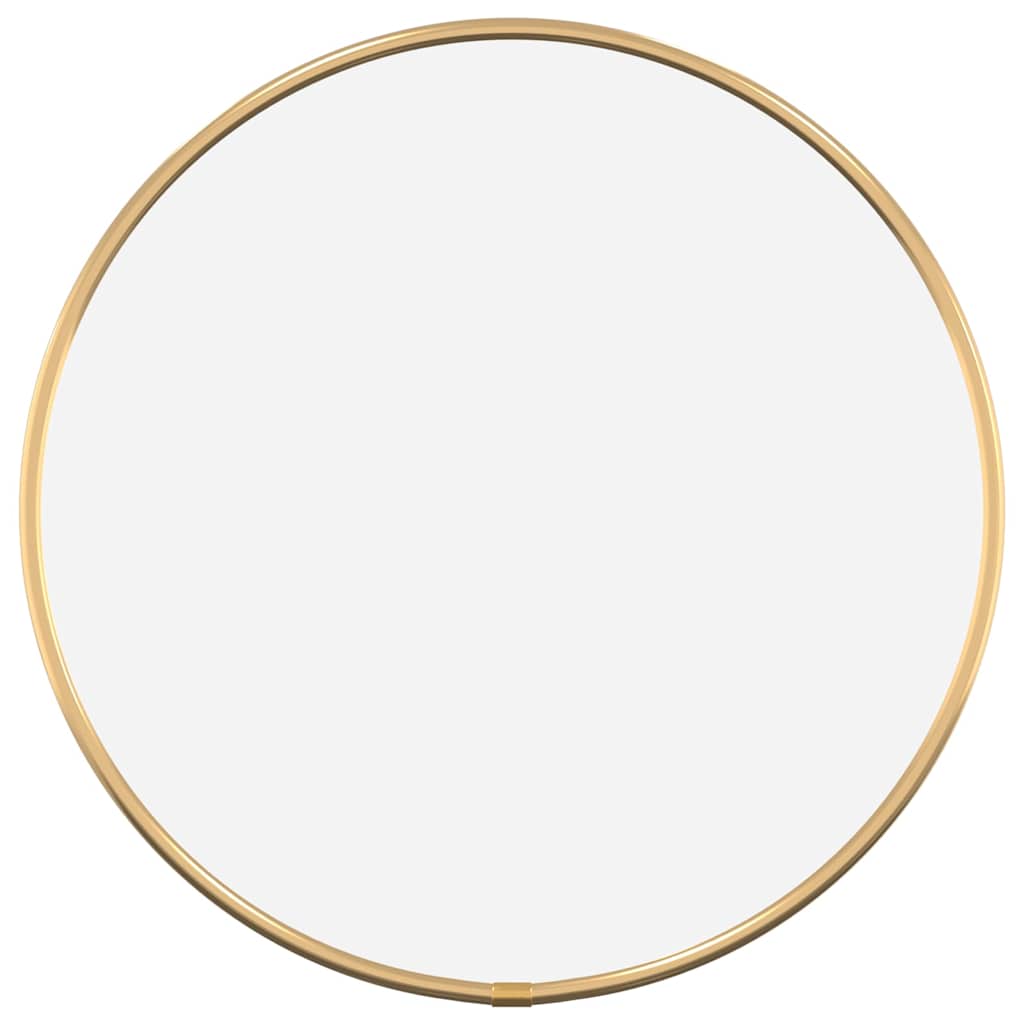 Vidaxl -Wandspiegel um Ø30 cm Gold gefärbt