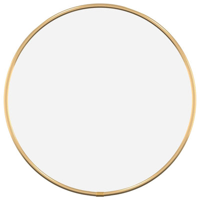 Vidaxl -Wandspiegel um Ø30 cm Gold gefärbt