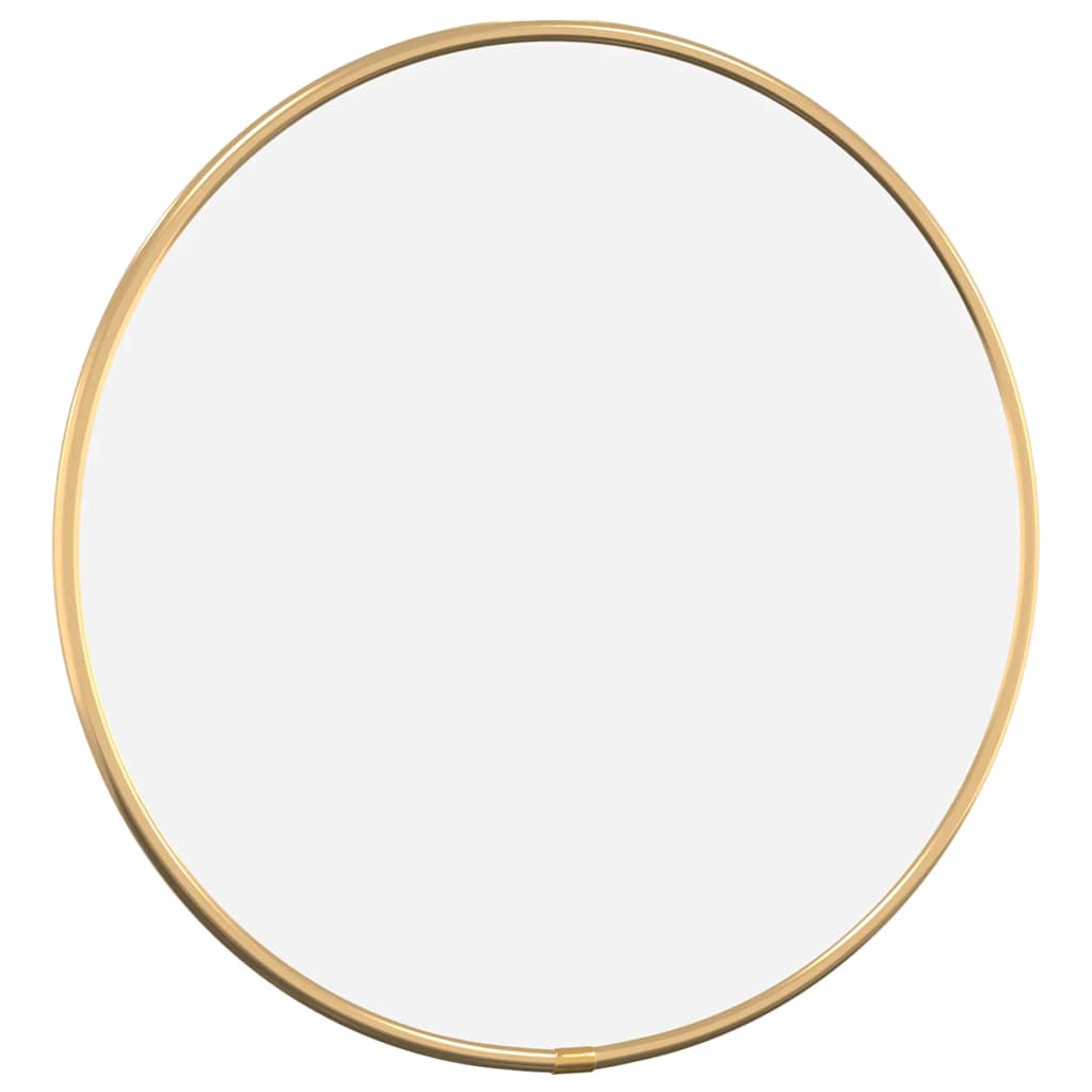 Vidaxl -Wandspiegel um Ø30 cm Gold gefärbt