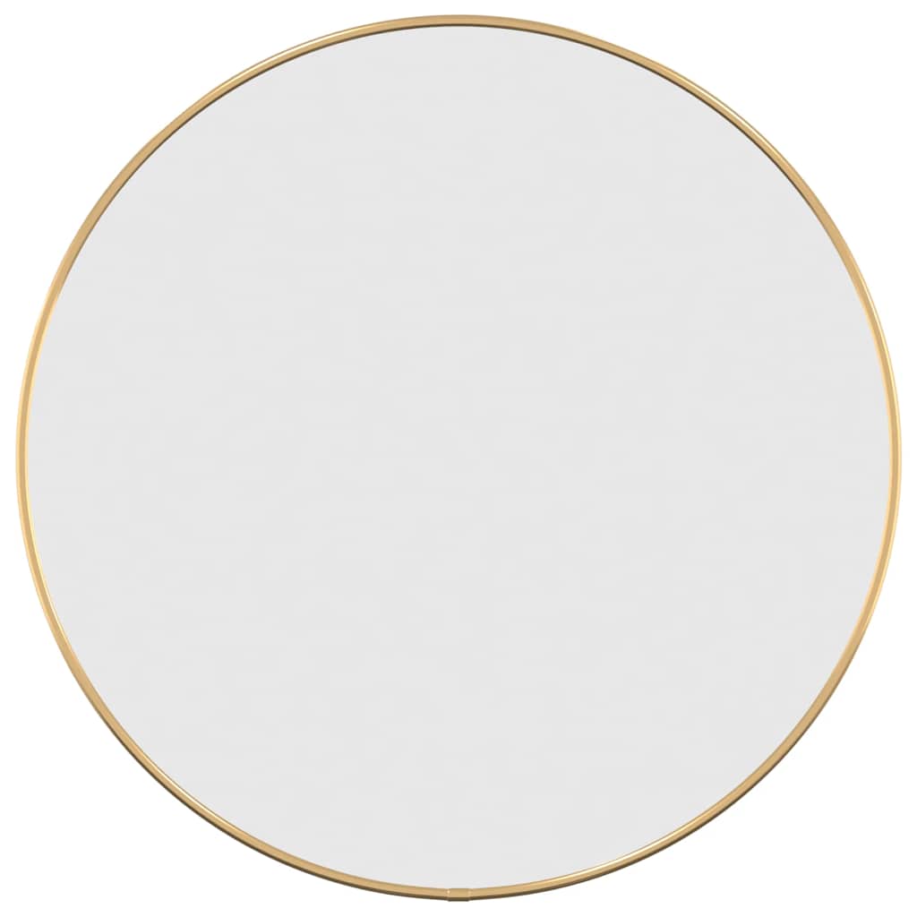 Vidaxl -Wandspiegel um Ø50 cm Gold gefärbt