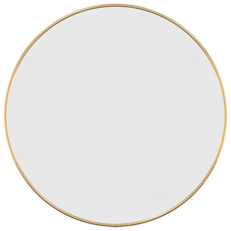 Vidaxl -Wandspiegel um Ø50 cm Gold gefärbt