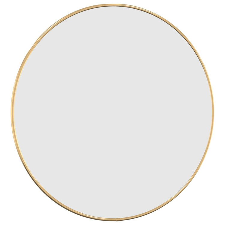 Vidaxl -Wandspiegel um Ø50 cm Gold gefärbt