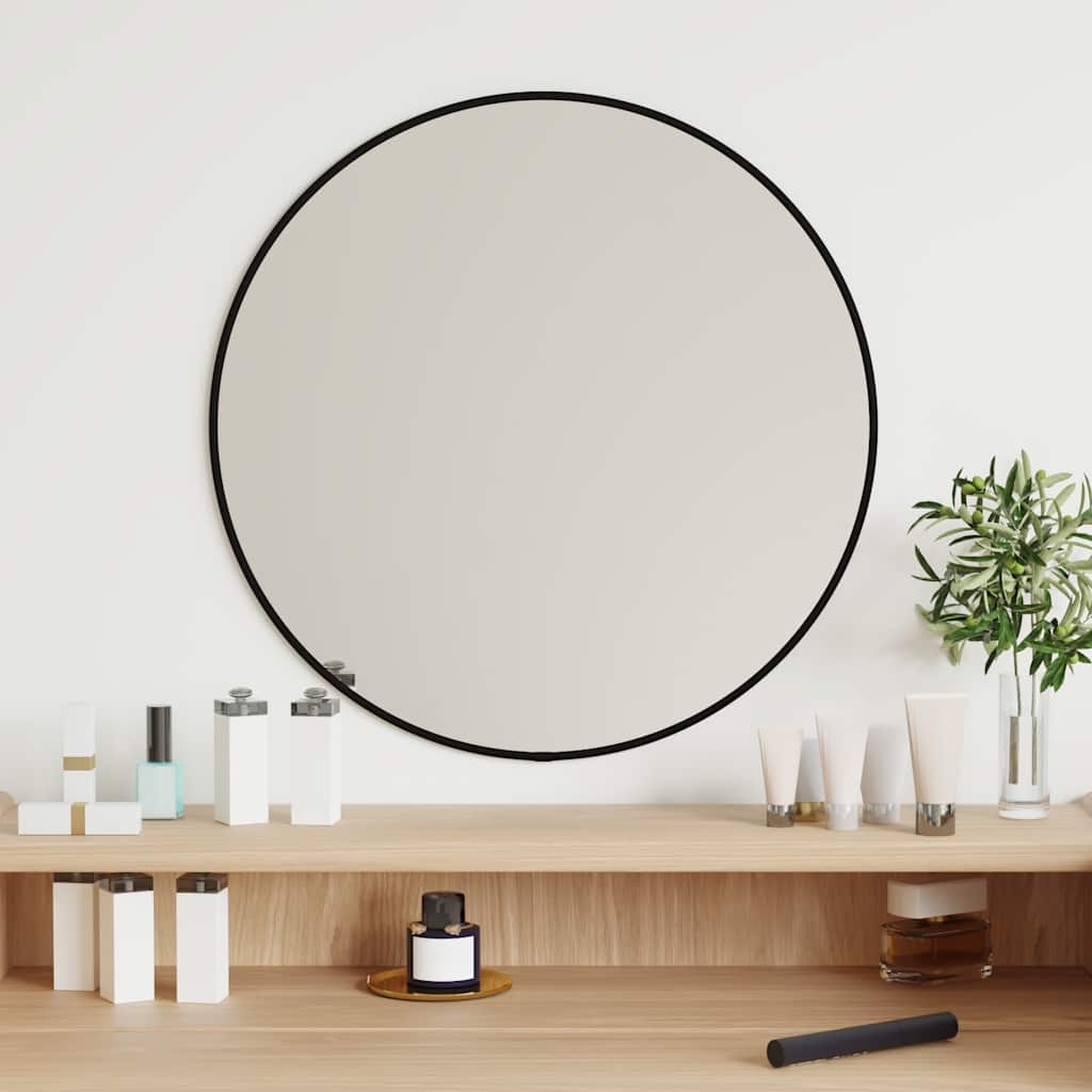 Vidaxl -Wandspiegel rund Ø50 cm schwarz