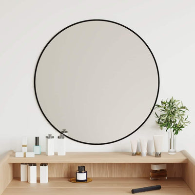 Vidaxl Wandspiegel rund Ø60 cm schwarz