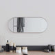 Vidaxl -Wandspiegel 50x20 cm oval Silberfarbe