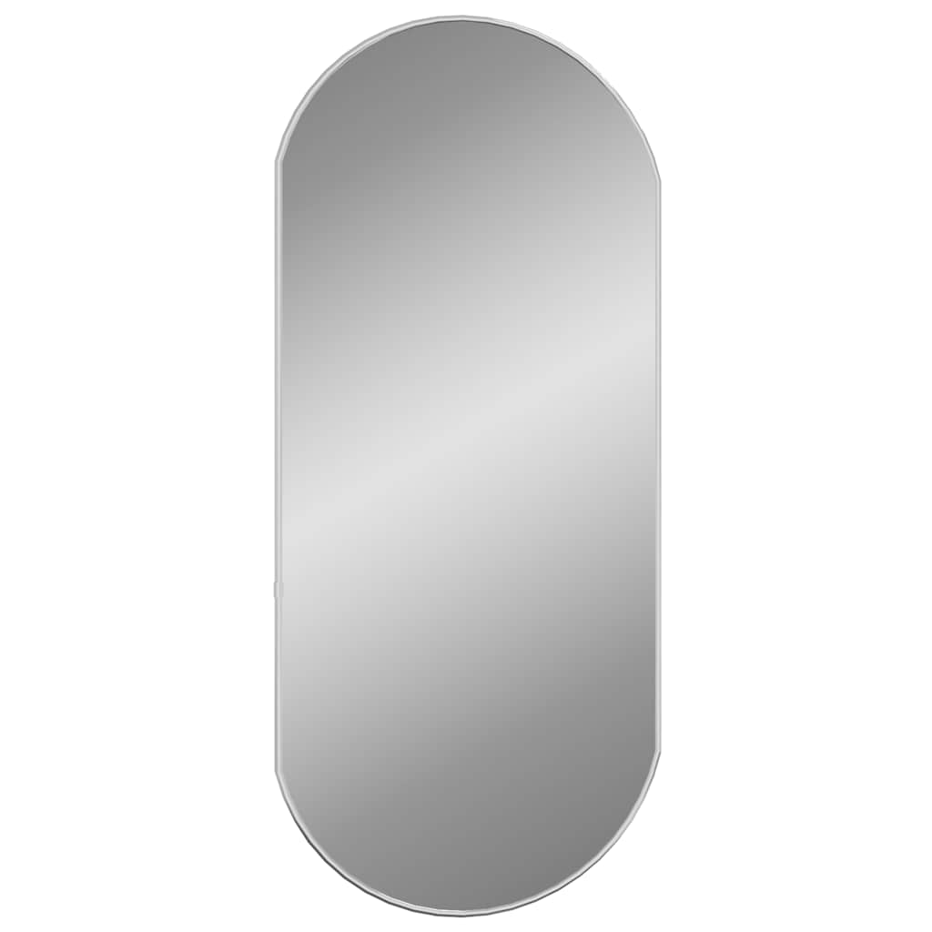 VIDAXL -Wandspiegel 80x35 cm oval Silberfarbe