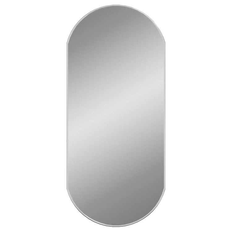 Vidaxl -Wandspiegel 90x40 cm oval Silberfarbe