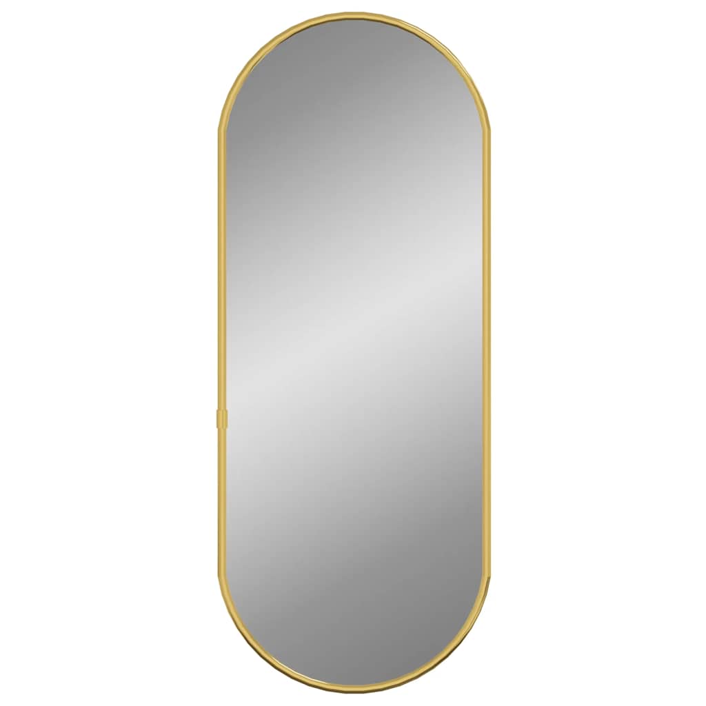Vidaxl Wandspiegel 50x20 cm ovales Goldfarbe