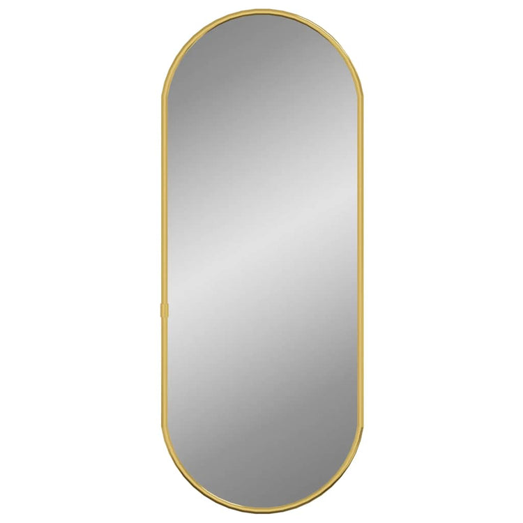 Vidaxl Wandspiegel 50x20 cm ovales Goldfarbe