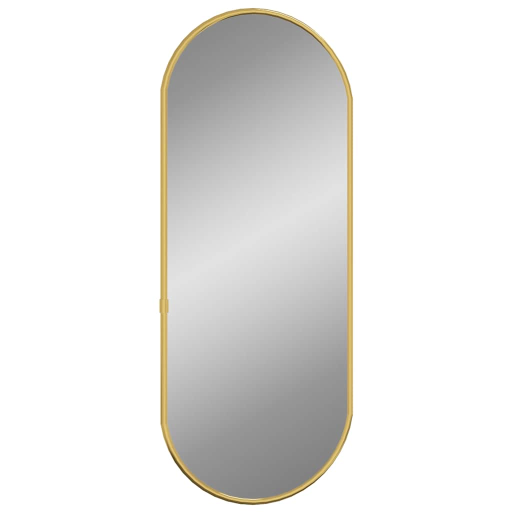 Vidaxl Wandspiegel 50x20 cm ovales Goldfarbe