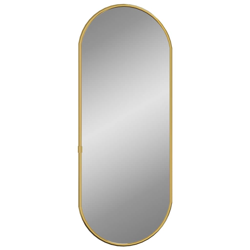 Vidaxl Wandspiegel 60x25 cm ovales Goldfarbe