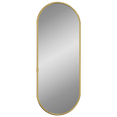 Vidaxl Wandspiegel 60x25 cm ovales Goldfarbe