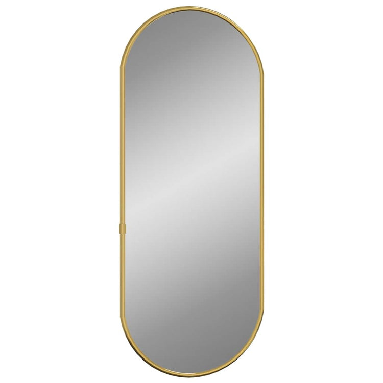 Vidaxl Wandspiegel 60x25 cm ovales Goldfarbe