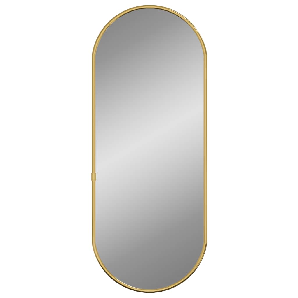 Vidaxl Wandspiegel 60x25 cm ovales Goldfarbe