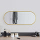 Vidaxl Wandspiegel 60x25 cm ovales Goldfarbe