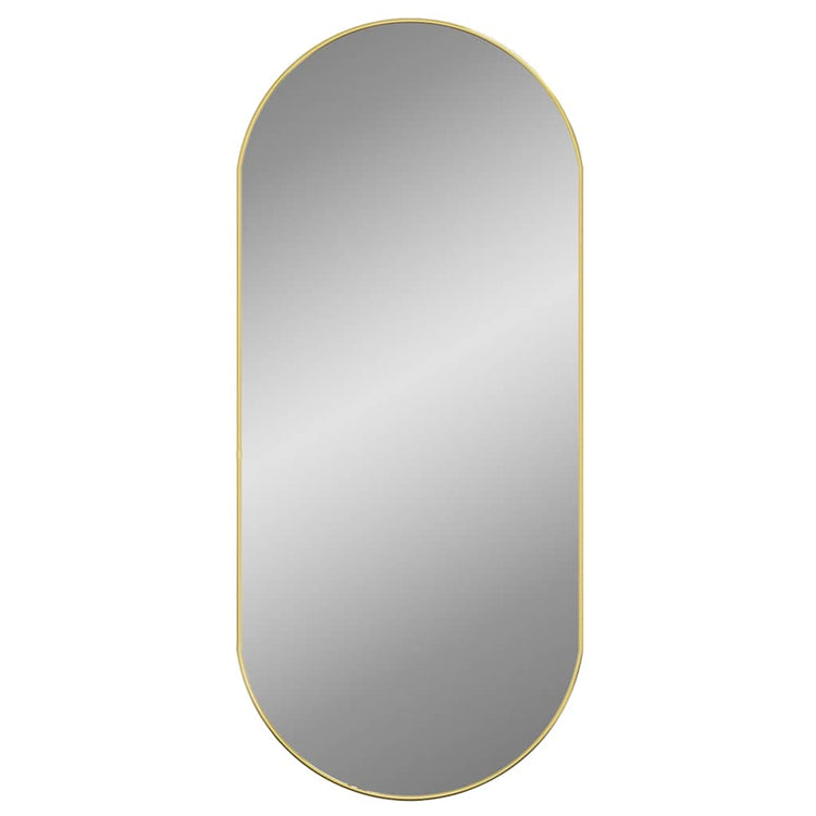 Vidaxl Wandspiegel 100x45 cm ovales Goldfarbe