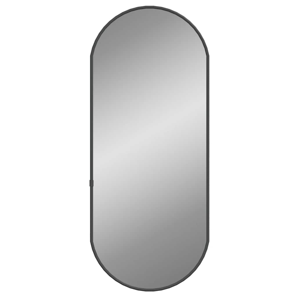 Vidaxl Wandspiegel 60x25 cm oval Schwarz