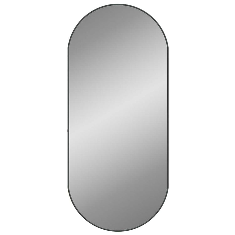 Vidaxl Wandspiegel 100x45 cm oval Schwarz