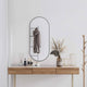 Vidaxl Wandspiegel 100x45 cm oval Schwarz