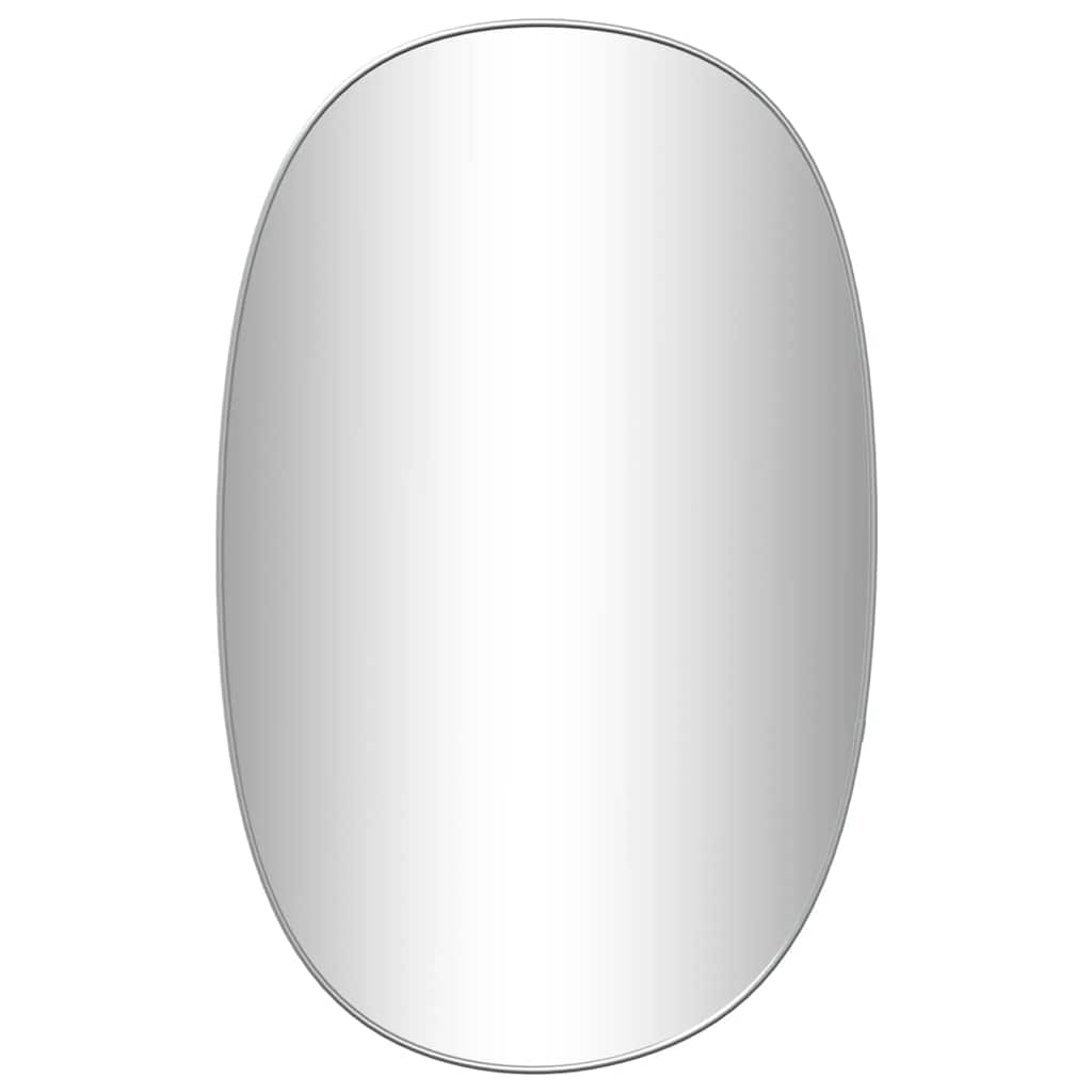 Vidaxl Wandspiegel 80x50 cm Silberfarbe