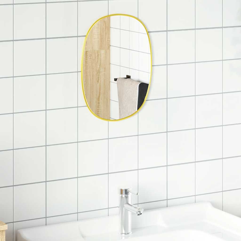 Vidaxl Wandspiegel 40x30 cm Gold gefärbt