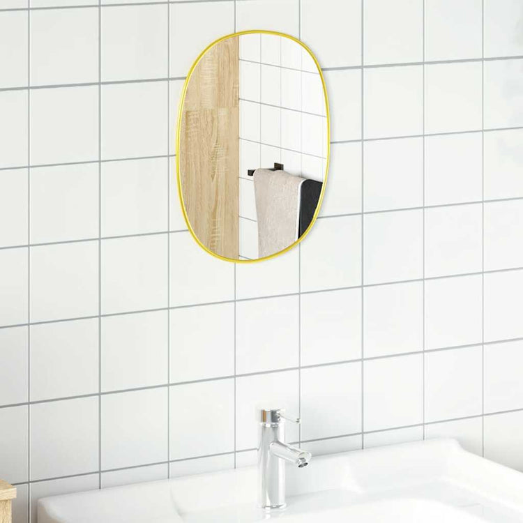 Vidaxl Wandspiegel 40x30 cm Gold gefärbt