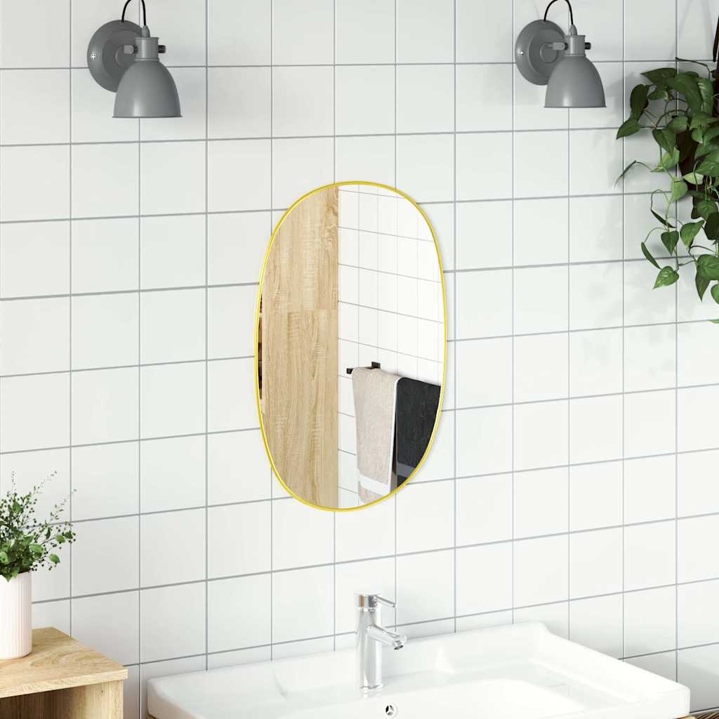 Vidaxl Wandspiegel 60x40 cm Gold gefärbt