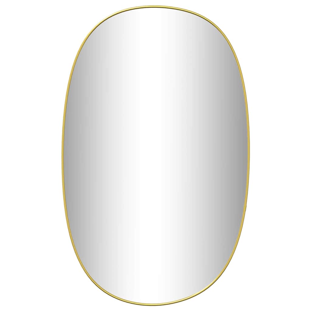 Vidaxl Wandspiegel 80x50 cm Gold gefärbt