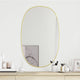 Vidaxl Wandspiegel 80x50 cm Gold gefärbt