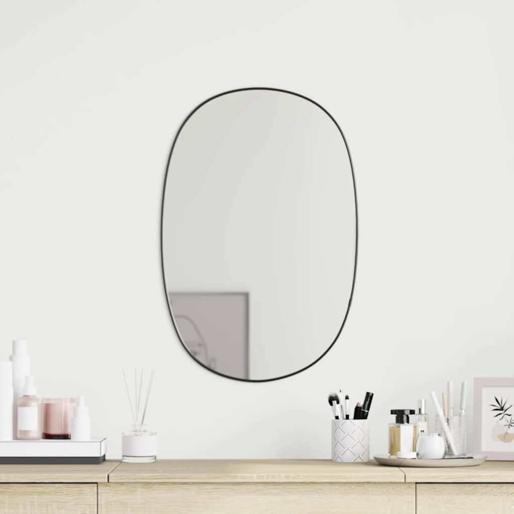 Vidaxl Wandspiegel 60x40 cm schwarz