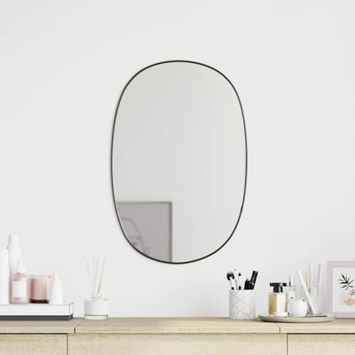 Vidaxl Wandspiegel 60x40 cm schwarz