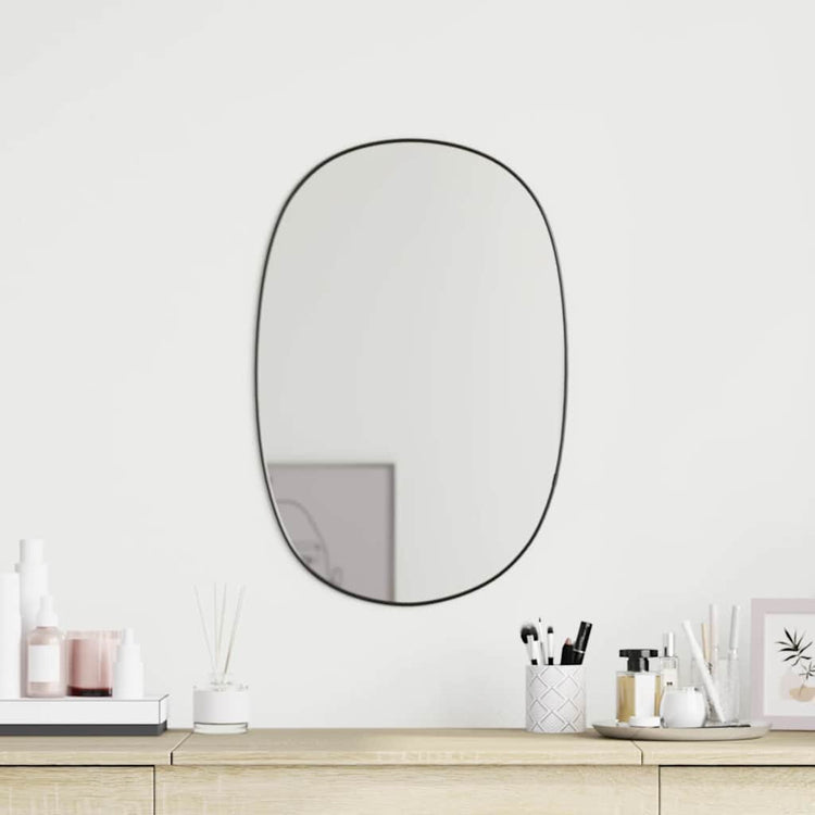 Vidaxl Wandspiegel 60x40 cm schwarz