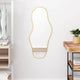 Vidaxl Wandspiegel 90x40 cm Goldfarbe