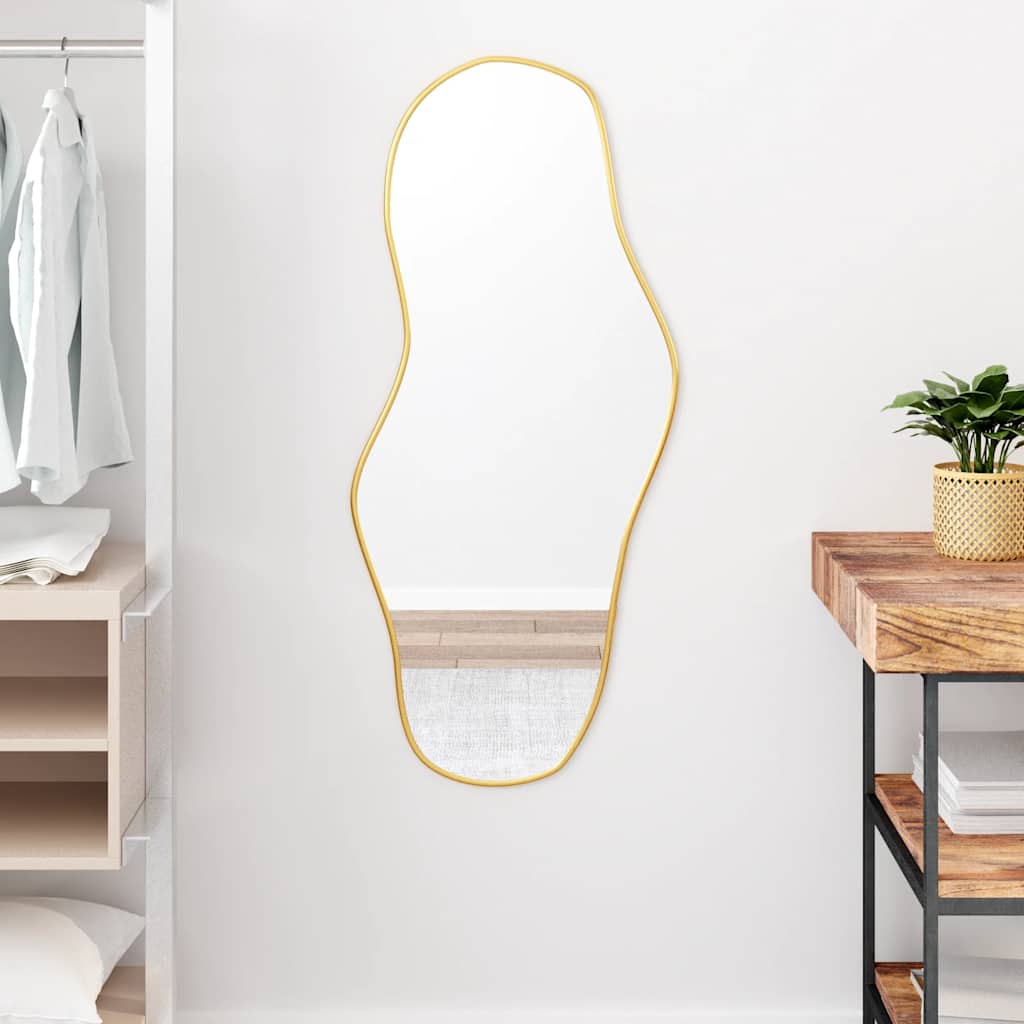 Vidaxl Wandspiegel 100x45 cm Gold gefärbt